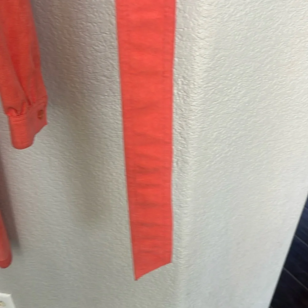 Vintage Halston Suede Salmon Shirt Dress - Picture 4 of 10